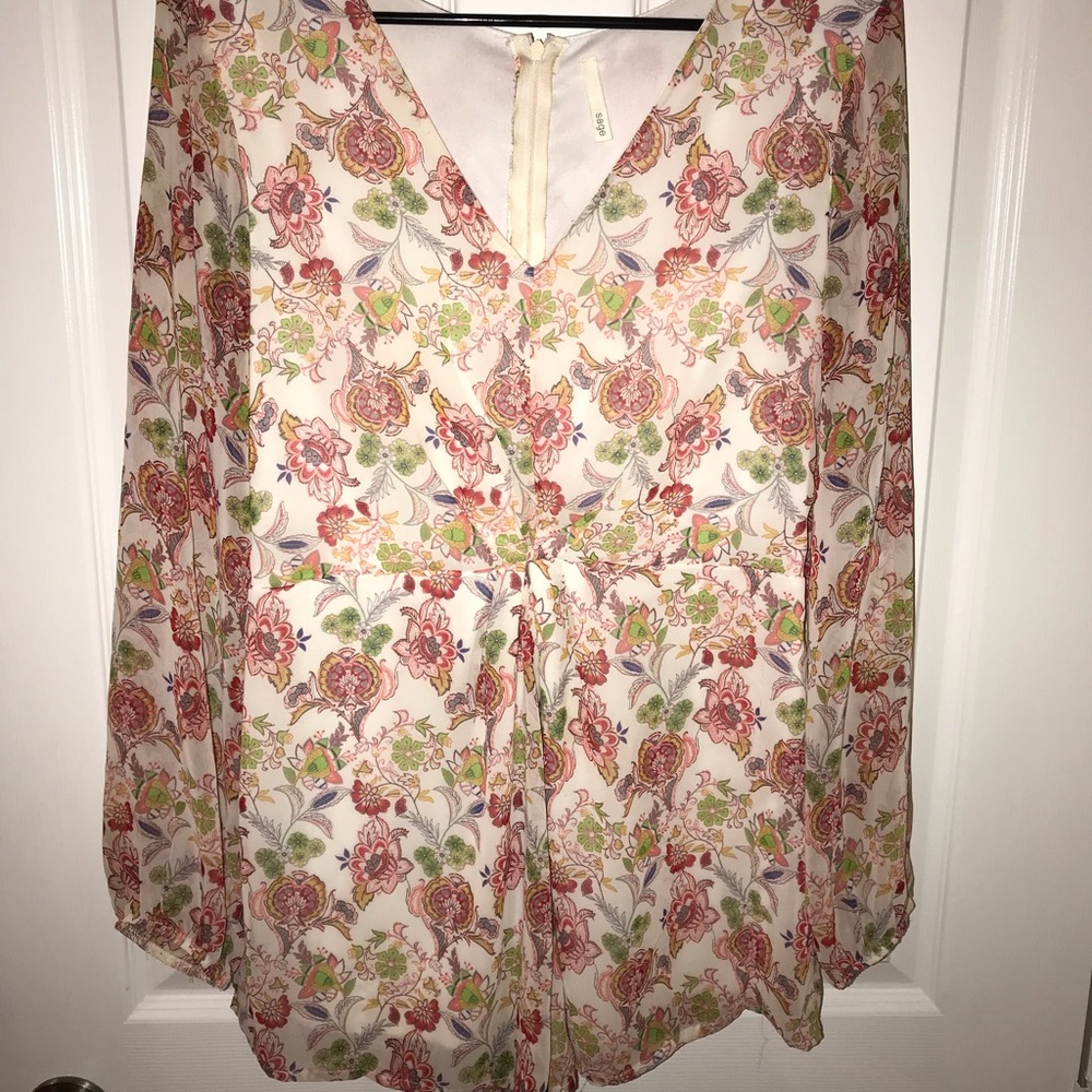 Long sleeve romper